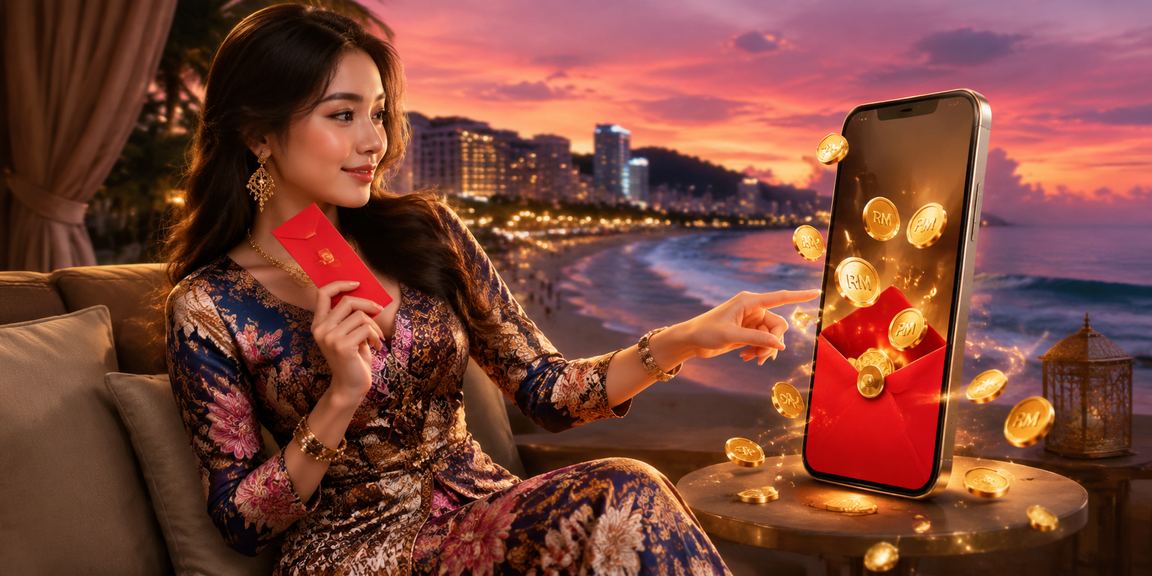 Bonus sampul merah Hari Raya dengan corak batik Pulau Pinang di pavillion88